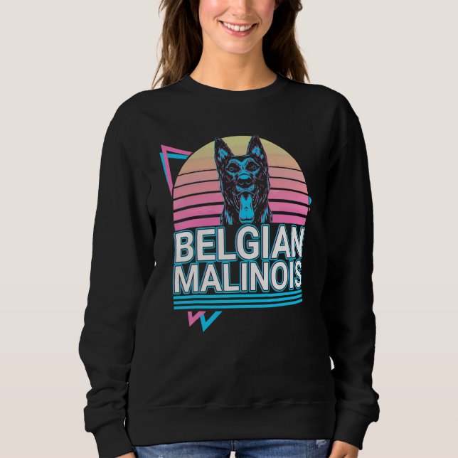 Camiseta Malinois Belga Retro (Frente)