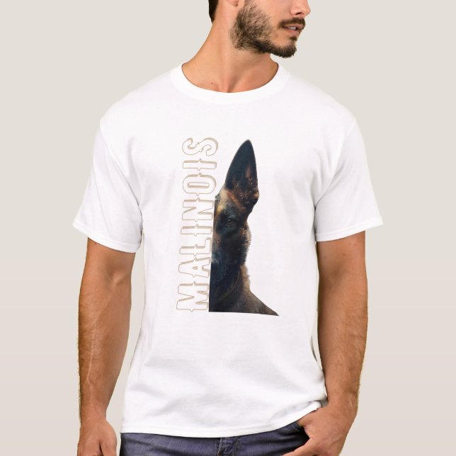 Camiseta Malinois Belga Shepherd T Shirt (Frente)