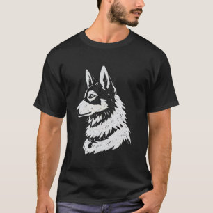 Camiseta Malinois Belga X Husky Pet Belusky Cão Lobo Dono