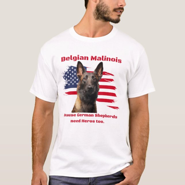 Camiseta Malinois belgas (Frente)