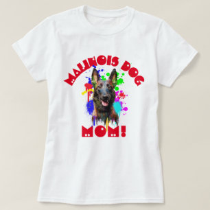 Camiseta Malinois Mãe Cachorro Melhor Mãe