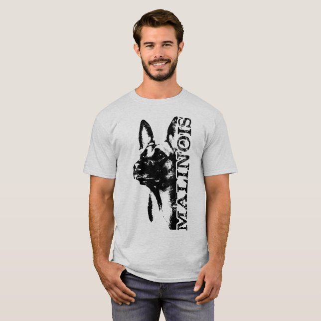 Camiseta Malinois - pastor belga - Mechelaar (Frente Completa)