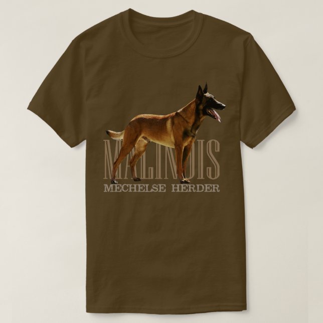 Camiseta Malinois, pastor belga Mechelaar (5) (Frente do Design)