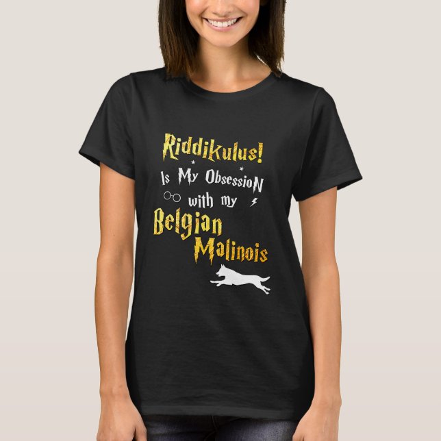 Camiseta Malinois Riddikulus belga Malinois (Frente)