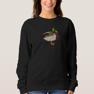 Camiseta Mallard Bird Fones de ouvido Música Birdwatcher An