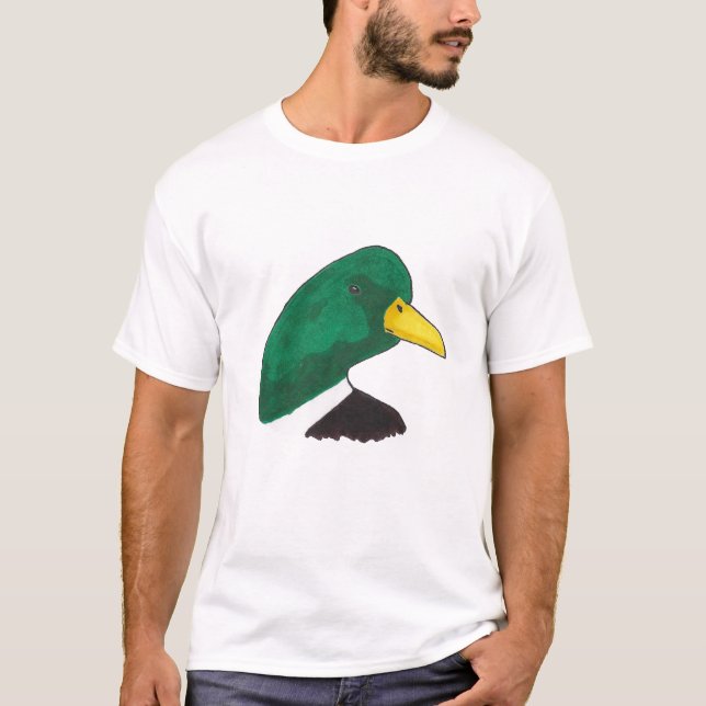 Camiseta Mallard Duck desenhado à mão (Frente)