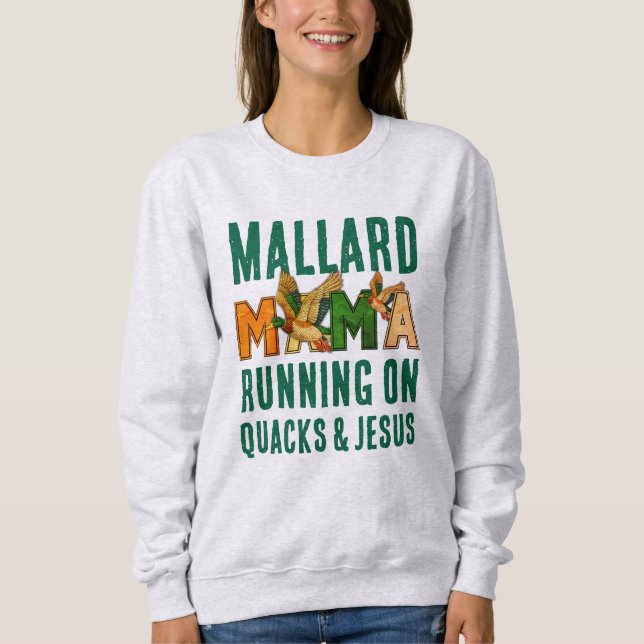 Camiseta MALLARD MAMA Falsa Rhinestone (Frente)