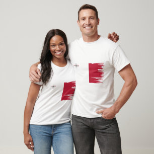 Camiseta Malta Flag Brush Art