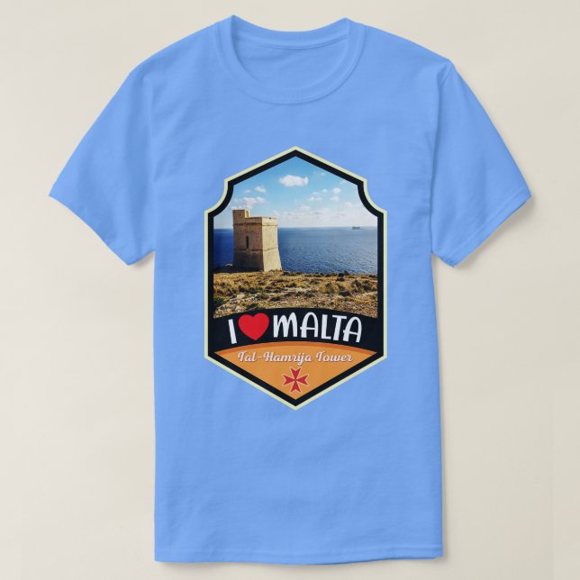 Camiseta Malta TalHamrija Tower E Filfla Island (Frente do Design)