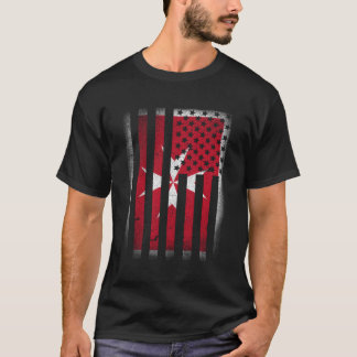 Camiseta Maltês American Flag T Shirt Malta Cross Usa Amer