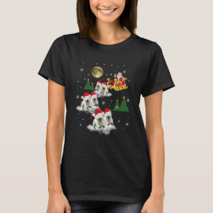 Camiseta Maltês Cães Reindeer Papai Noel Natal Natal Natal
