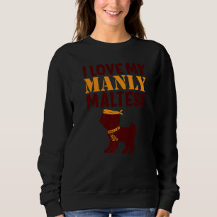 Camiseta Maltês Canino Pet Manly Boy Dog Gênero Reveza Cu