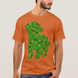 Camiseta Maltês Cão Shamrock Leaf Rua Patrick Day Premium