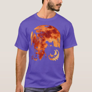 Camiseta Maltês E Lua Halloween Costume Pumpkin Dog Lov