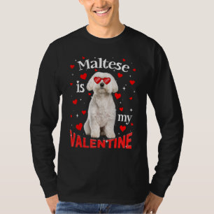 Camiseta Maltês Engraçado É O Meu Pai De Cachorro Namorados