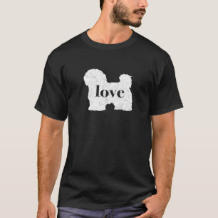 Camiseta Maltês Havanese Love - Estilo Vintage Graphic