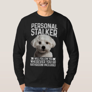 Camiseta Maltês Maldito Falador Pessoal Engraçado Cachorro