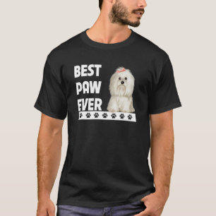 Camiseta Maltês - Melhor Caminho - Cão do Dia de os pais Ma