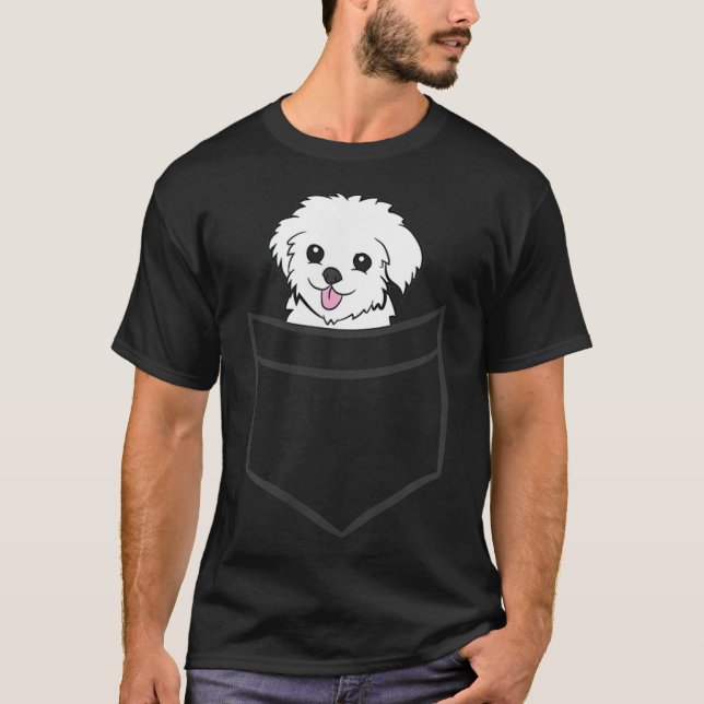 Camiseta Maltês Nos Cachorros Malteses (Frente)