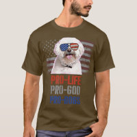 Maltês Pro Life Pro God Pro Cães T Shirt