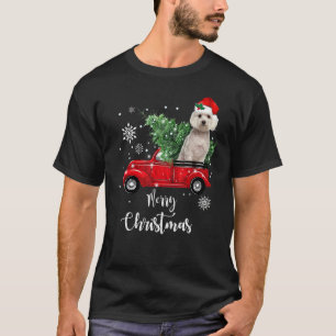 Camiseta Maltês Ride Red Truck Natal Pajama 3