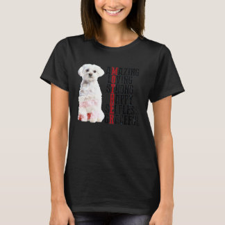Camiseta Maltese Amazing Loving Strong Happy Selfless Grace