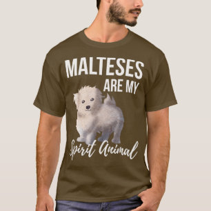 Camiseta Malteses É Meu Animal Espiritório