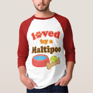Camiseta maltipoo amado perto