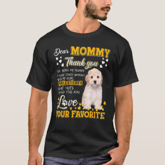 Camiseta Maltipoo Caras Mamães Obrigado Por Serem Minha Mam