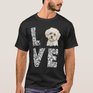 Camiseta Maltipoo Leopard Love Dog Malte