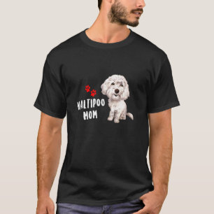 Camiseta Maltipoo Mãe Perfeito Para A Mama Maltesa Cachorro