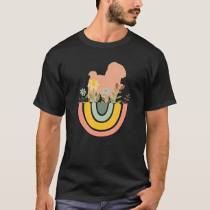 Camiseta Maltipoo Maltês Cachorro Mãe Pai Pet Cute Rainbow