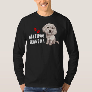 Camiseta Maltipoo Vovó Design Perfeito Para Poodle Maltês