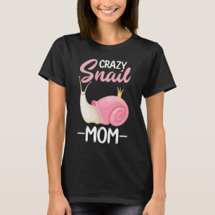Camiseta maluca de caracol-mãe
