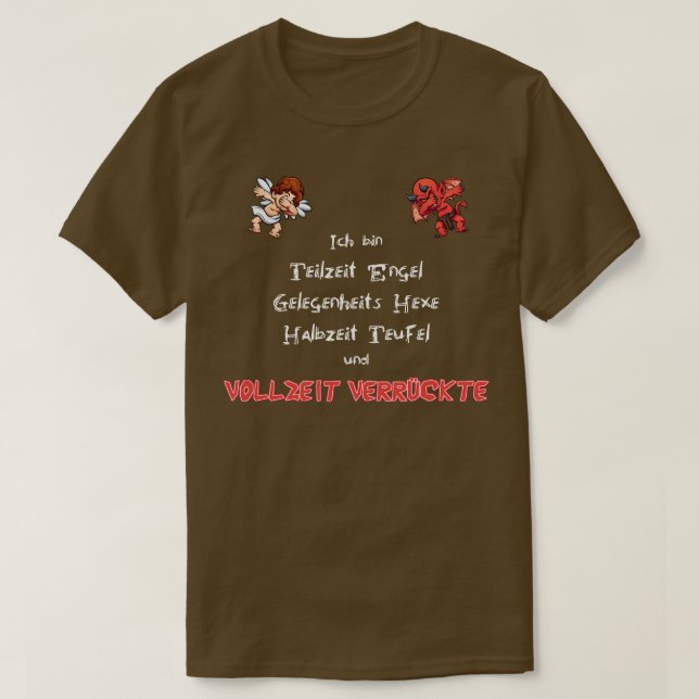 Camiseta Maluco Com Diabo E Anjo 1 (Frente do Design)