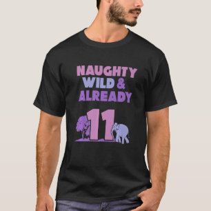 Camiseta Maluco Selvagem & Já Elefante de Aniversário de 11