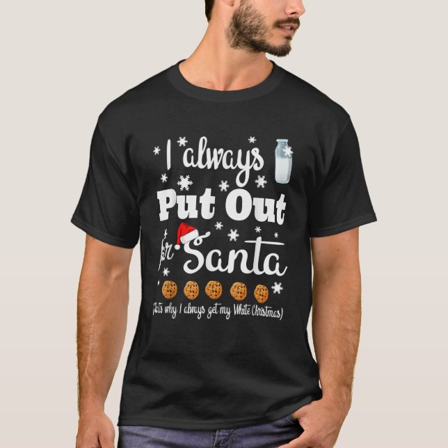 Camiseta Malvado, sempre coloco para Papais noeis, presente (Frente)