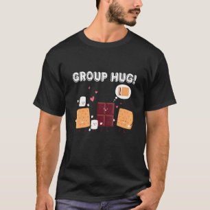 Camiseta Malvaviscos de Smores para Acampamento Grupo de Ac
