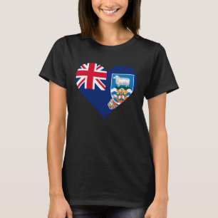 Camiseta Malvinas Ilhas Malvinas Flag Heart Gifts Pullove