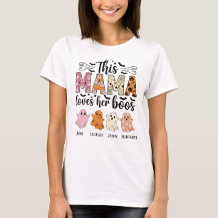 Camiseta Mama Ama Seus Boos Espantalho Personalizado de Hal