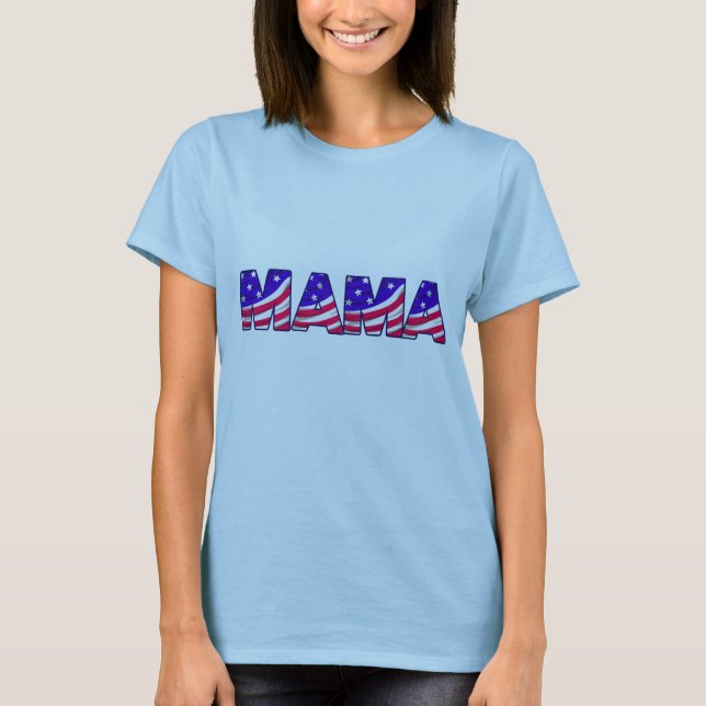 Camiseta Mama Americana (Frente)