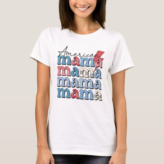 Camiseta Mama Americana (Frente)