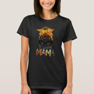 Camiseta Mama Assustadora Mama de Halloween Vibrações Assus