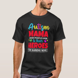 Camiseta Mama Autista Feminina Pessoas Procuram Seus Heróis