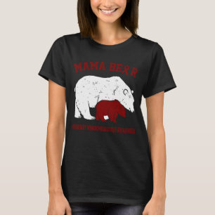 Camiseta Mama Bear Conscientização da HEMOCROMATOSE HEREDIT