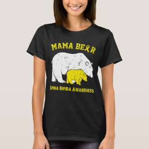 Camiseta Mama Bear Conscientização sobre ESPINHA BÍFIDA