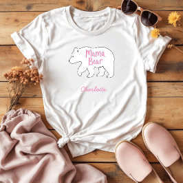 Camiseta Mama Bear | Dia de as mães bonito e engraçado