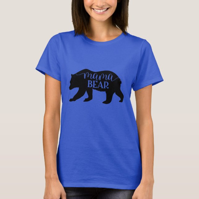 Camiseta Mama Bear Elegant Script (Frente)