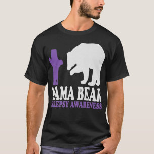 Camiseta Mama Bear Epilepsia Apoiadora Epilepsia A