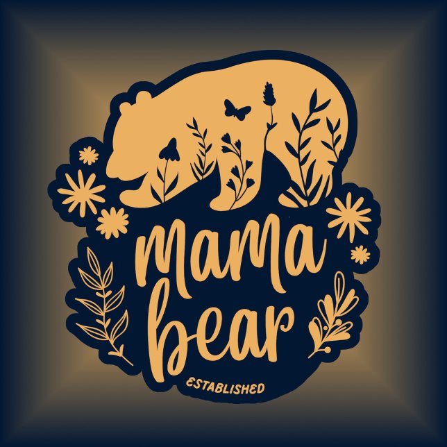 Camiseta Mama Bear Estabelecida Boho 2024 (Criador carregado)